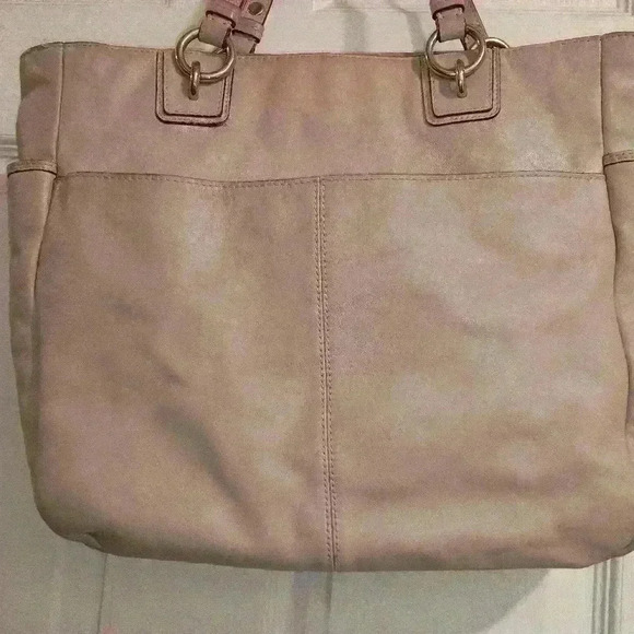 Coach Leather Tan Brown Handbag purse - Picture 9 of 11